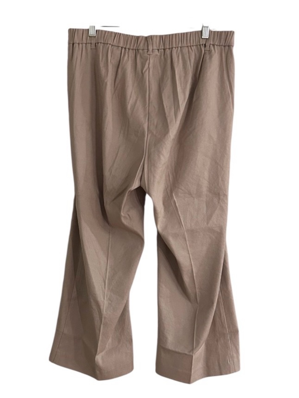 J. Jill Linen Stretch Cropped Pants Size 16 Tan Flax NEW With Tags - Picture 3 of 14